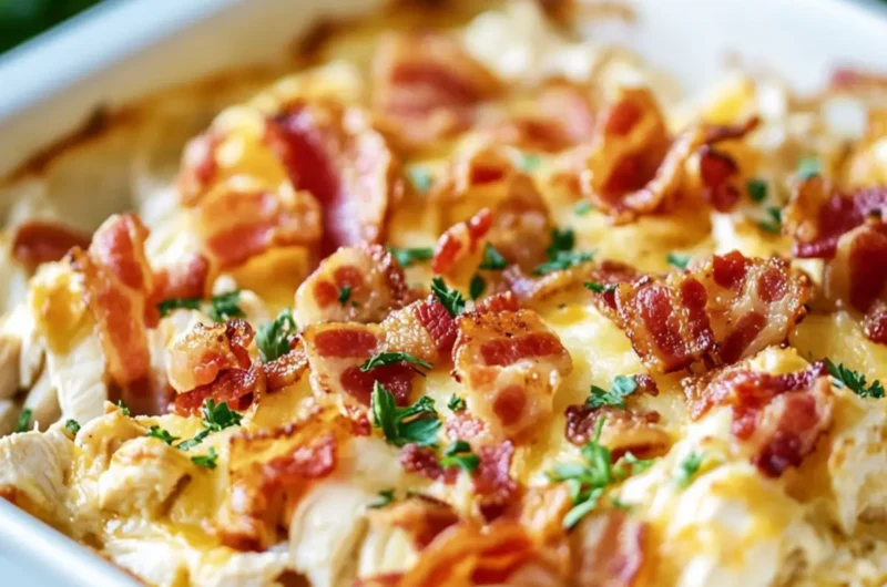 Easy Chicken Bacon Ranch Casserole
