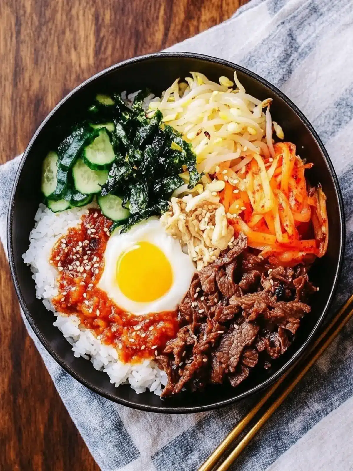 Easy Korean Beef Bibimbap Recipe – Vibrant Flavor in a Bowl 5 Easy Korean Beef Bibimbap Recipe