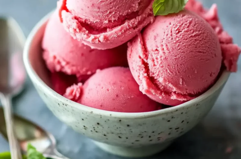 Rhubarb Sorbet: A Refreshing Springtime Treat