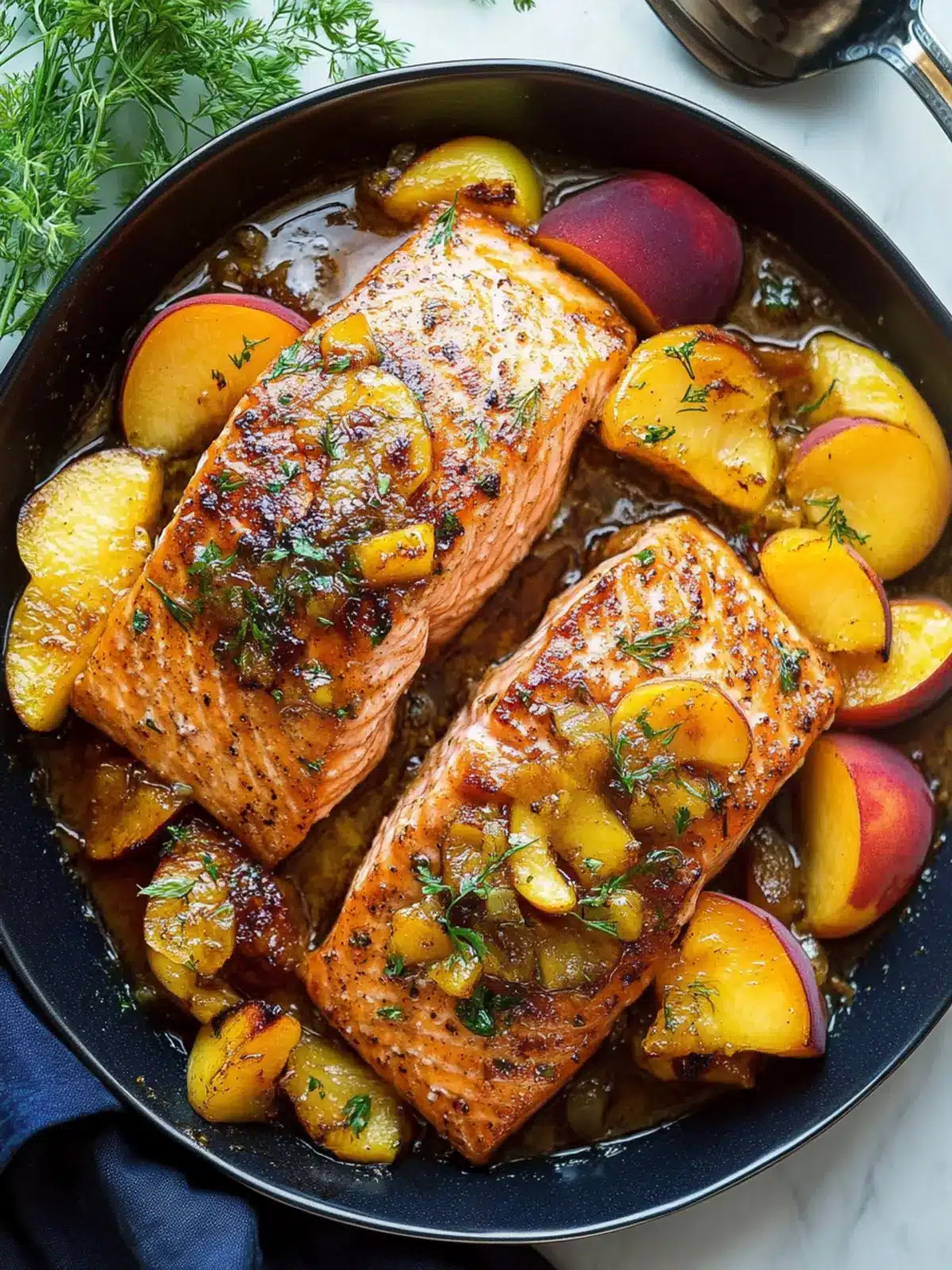 Bourbon Peach Roasted Salmon: A Sweet & Savory Delight 3 Bourbon Peach Roasted Salmon