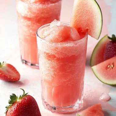 Refreshing Strawberry Watermelon Slush for Hot Summer Days 9 Strawberry Watermelon Slush