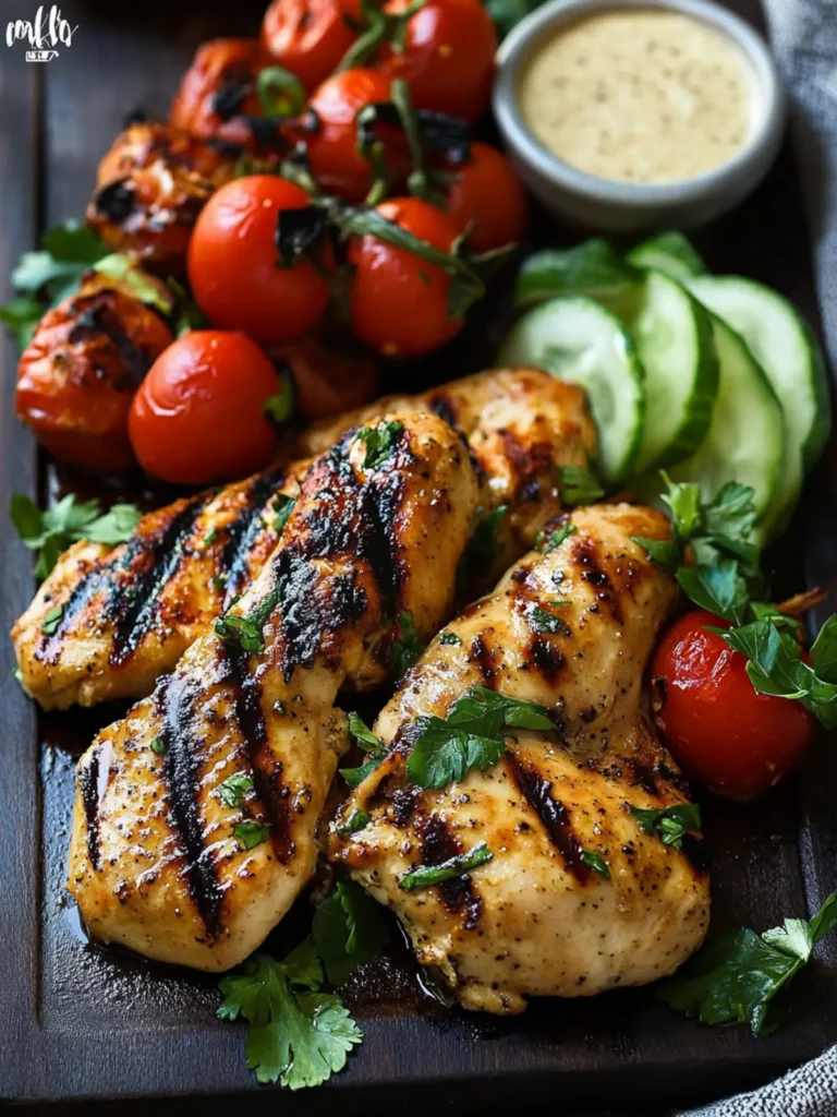 Tahini Marinated Grilled Chicken