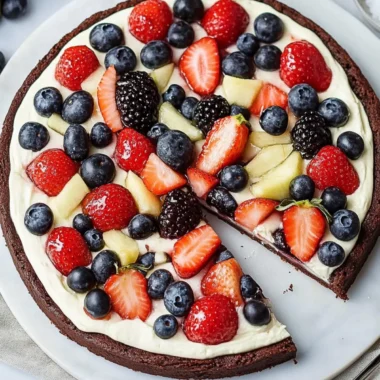 Delicious Brownie Fruit Pizza: The Ultimate No-Bake Treat 10 Brownie Fruit Pizza