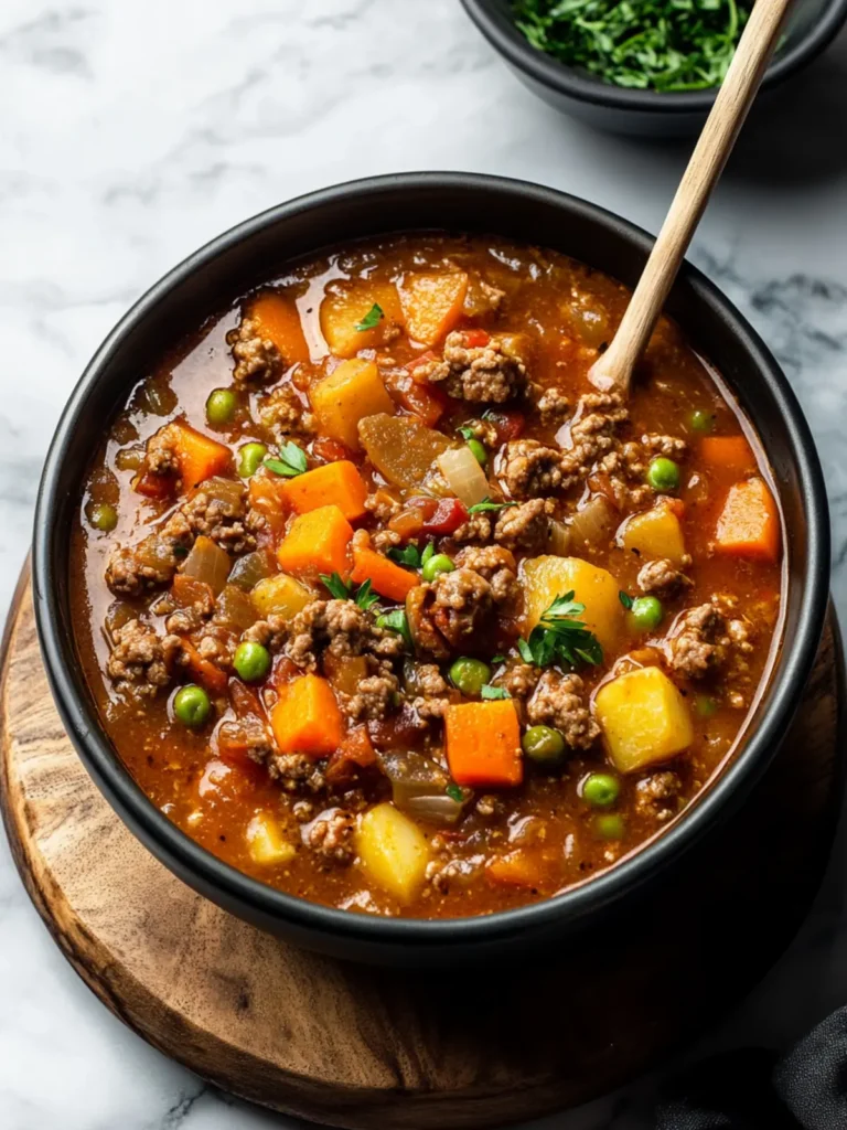 Hearty Hamburger Stew: Your New Favorite One-Pot Comfort Meal 4 Hamburger Stew