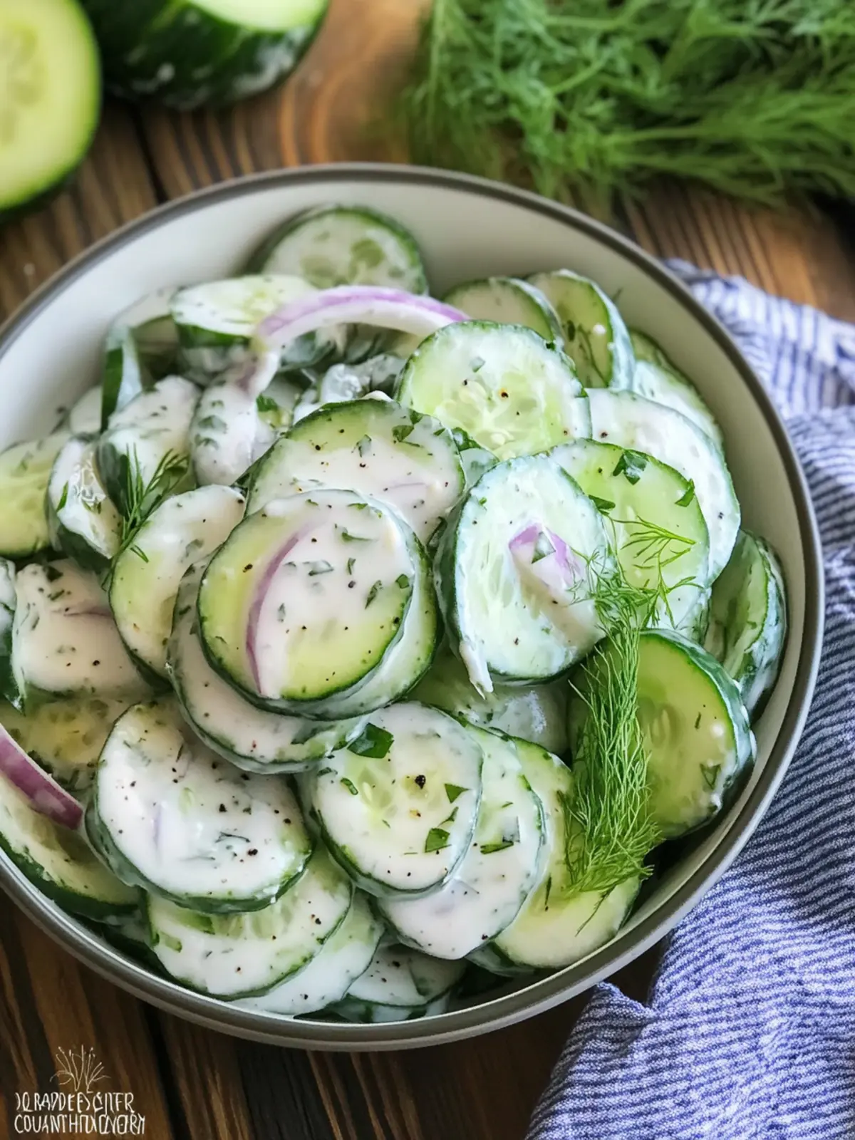 Homestyle Creamy Cucumber Salad: Refreshing Summer Delight 4 Homestyle Creamy Cucumber Salad