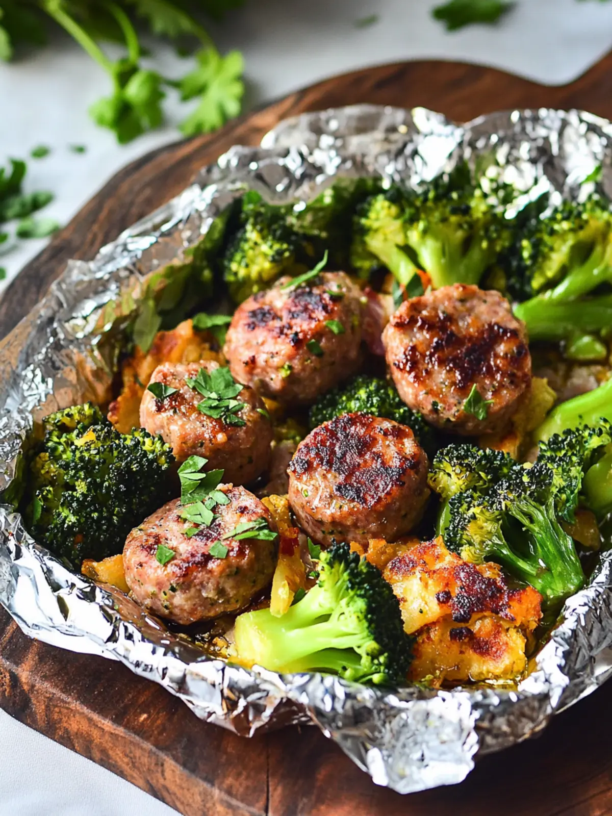 Sausage Broccoli Foil Packets: Quick Keto Delight in 30 Minutes 3 Sausage Broccoli Foil Packets