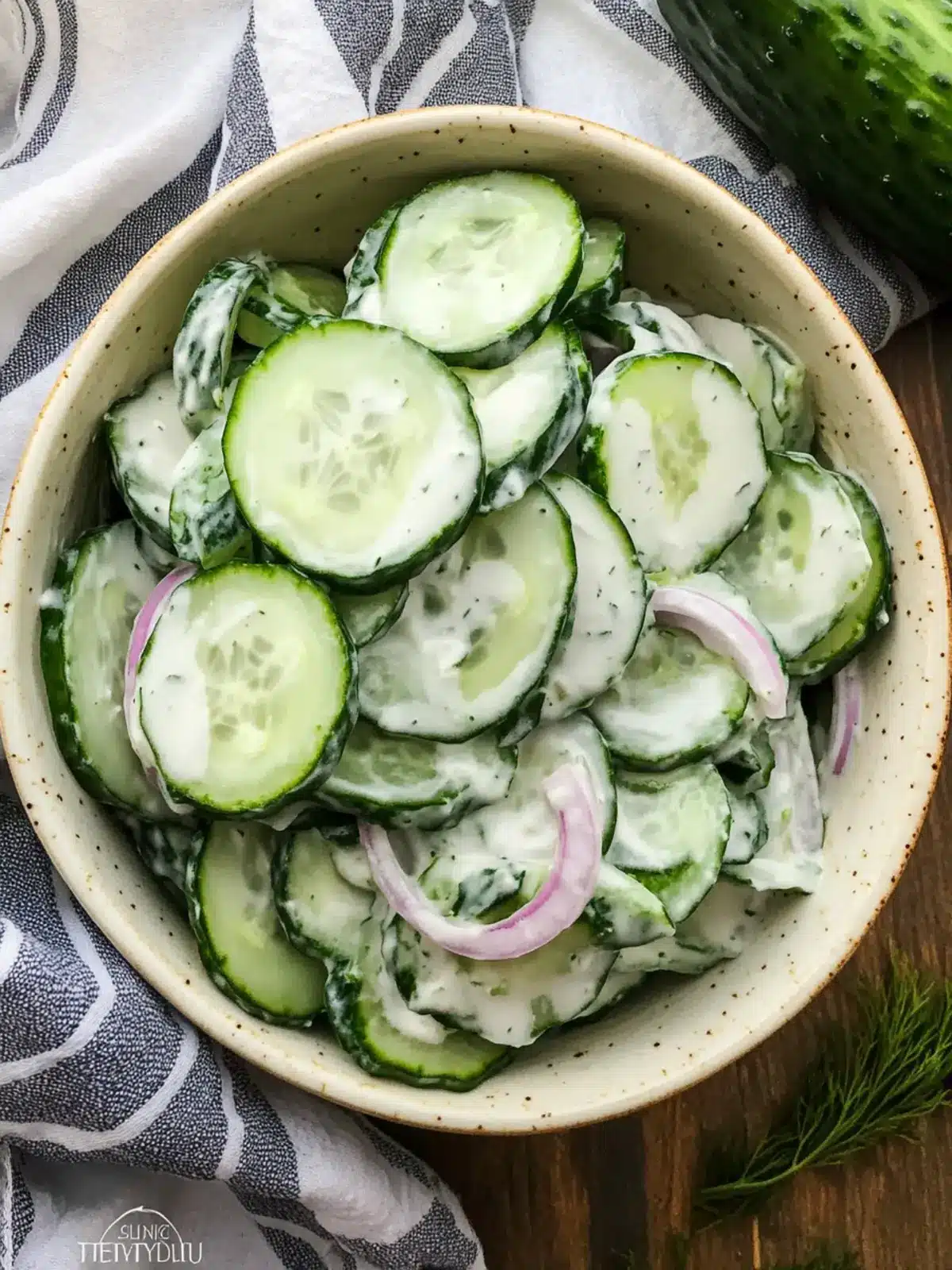 Homestyle Creamy Cucumber Salad: Refreshing Summer Delight 3 Homestyle Creamy Cucumber Salad