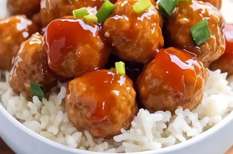 Sweet And Sour Crockpot Chicken Meatballs