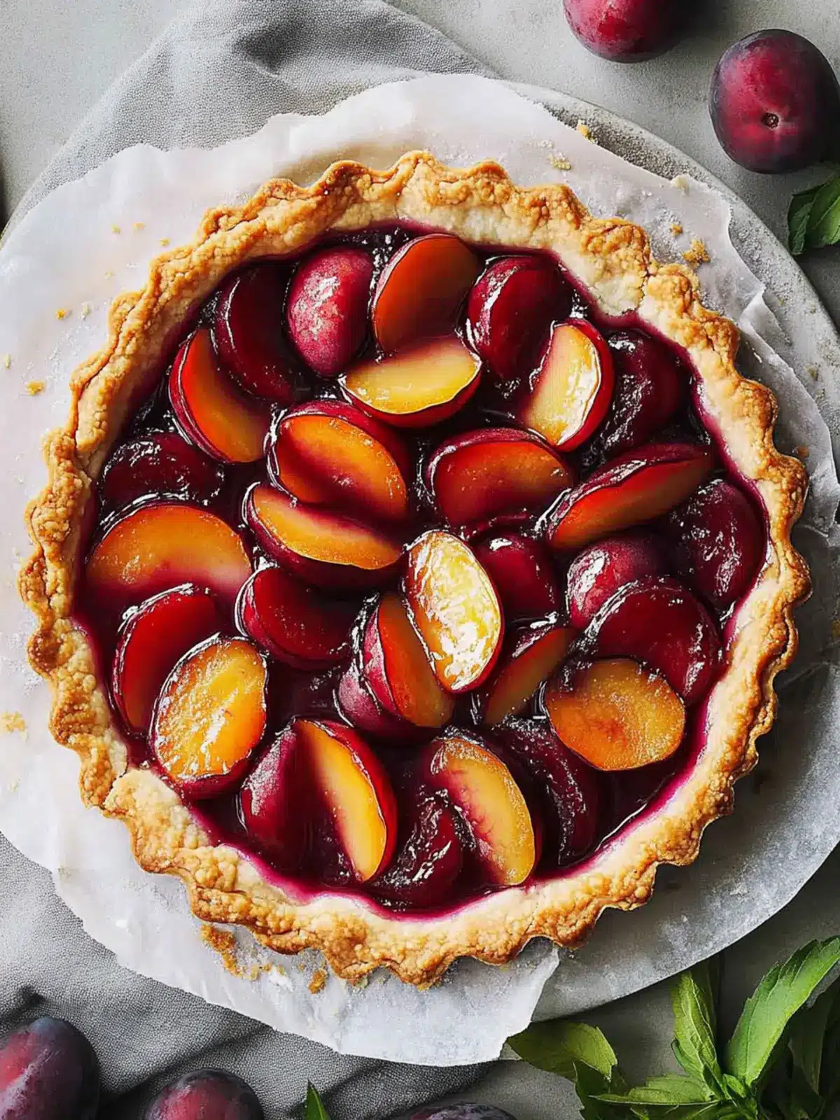 Ginger Plum Tart: Quick Dessert That Impresses in 35 Minutes 3 Ginger Plum Tart