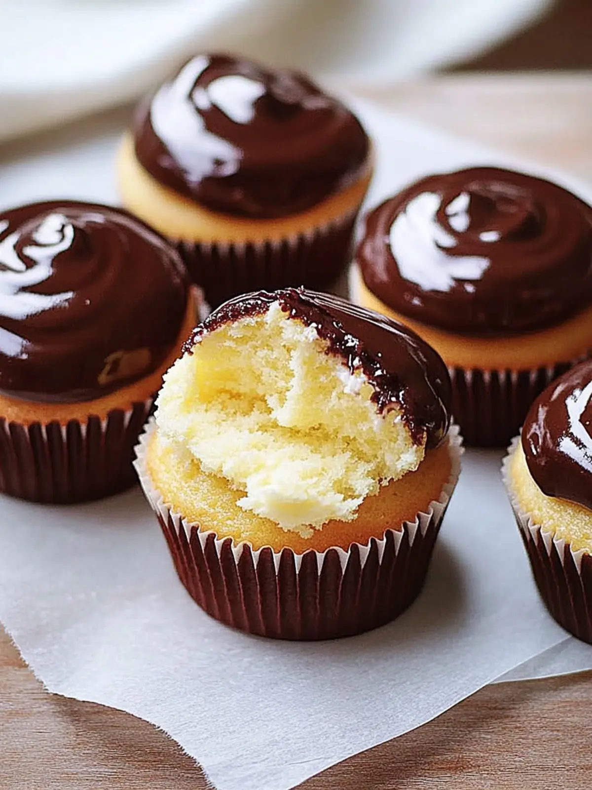 Boston Cream Cupcakes: Irresistible Homemade Happiness 2 Boston Cream Cupcakes