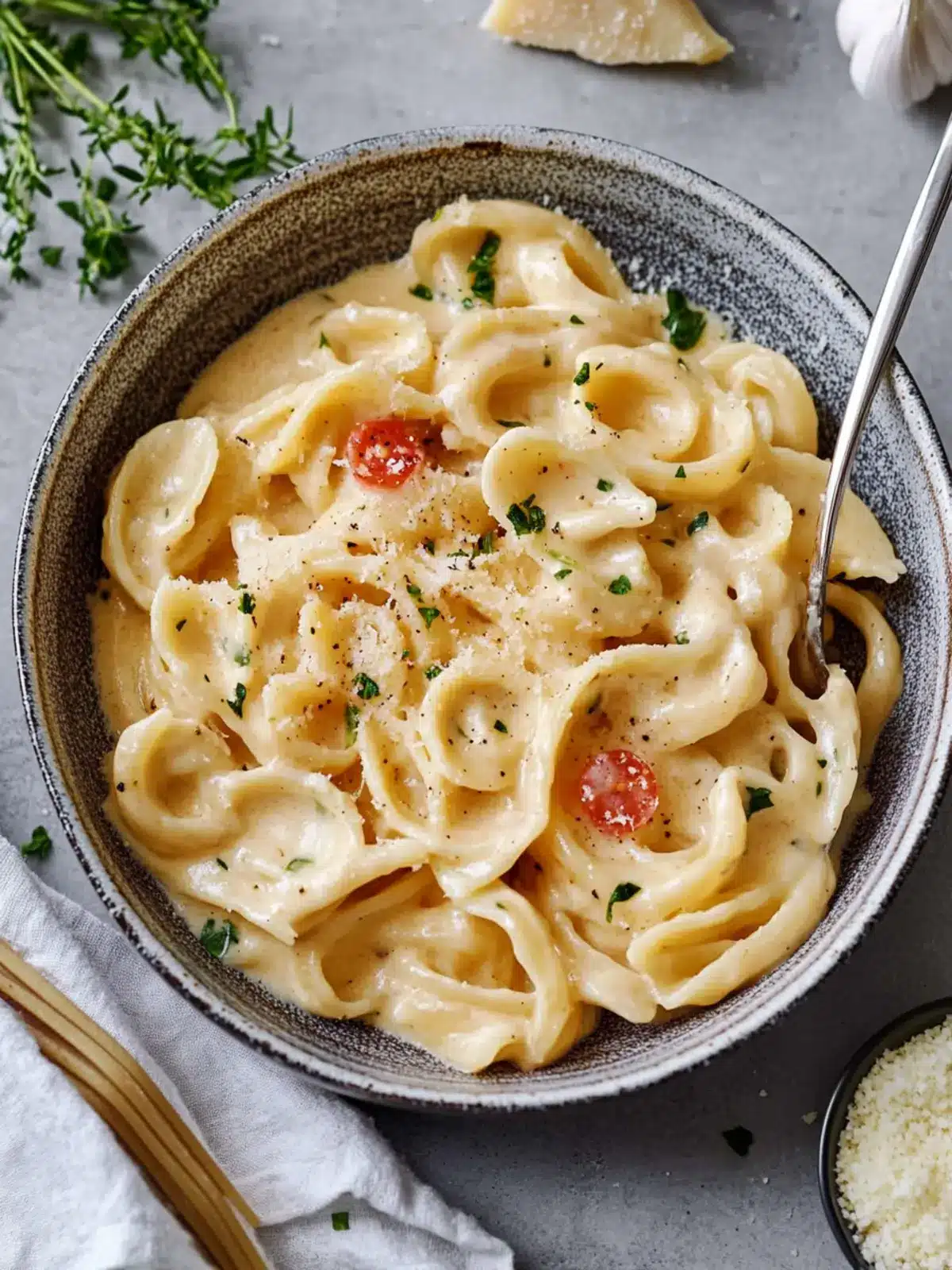Garlic Butter Pasta with Creamy Vegan Sauce: Simply Irresistible 4 Garlic Butter Pasta | Creamy Vegan Sauce Recipe