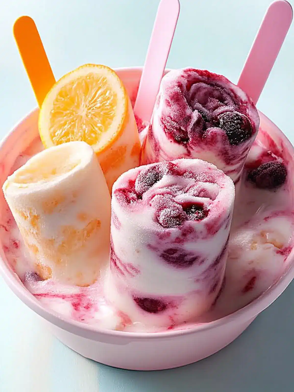 Frozen Berry & Yogurt Swirls for a Guilt-Free Delight 2 Frozen Berry & Yogurt Swirls