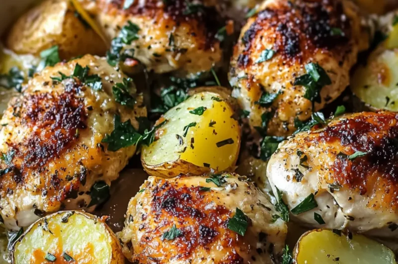 Garlic Parmesan Chicken and Potatoes