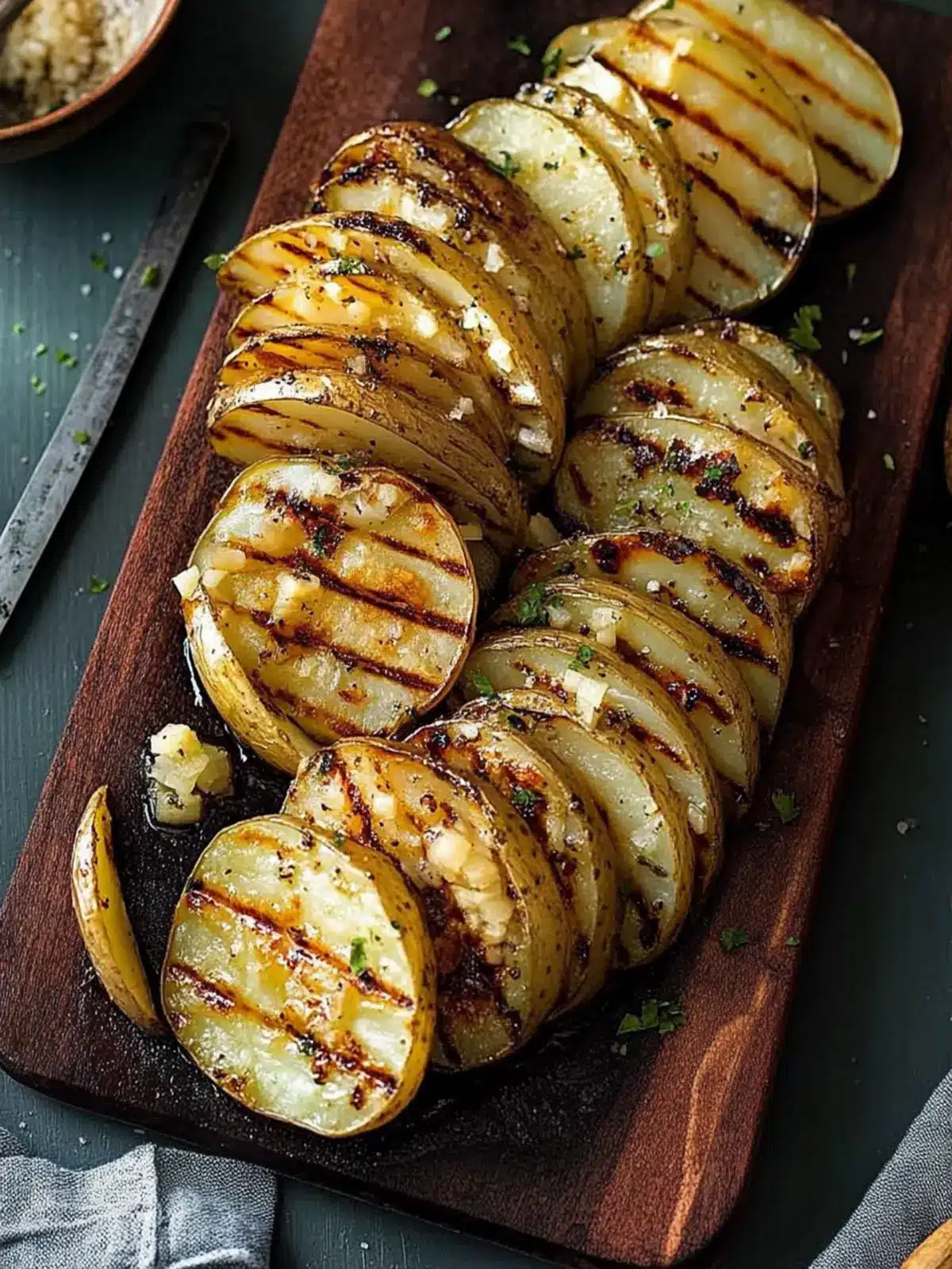 Grilled Potato Fans with Onions for a Summer Flavor Burst 2 Grilled Potato Fans with Onions