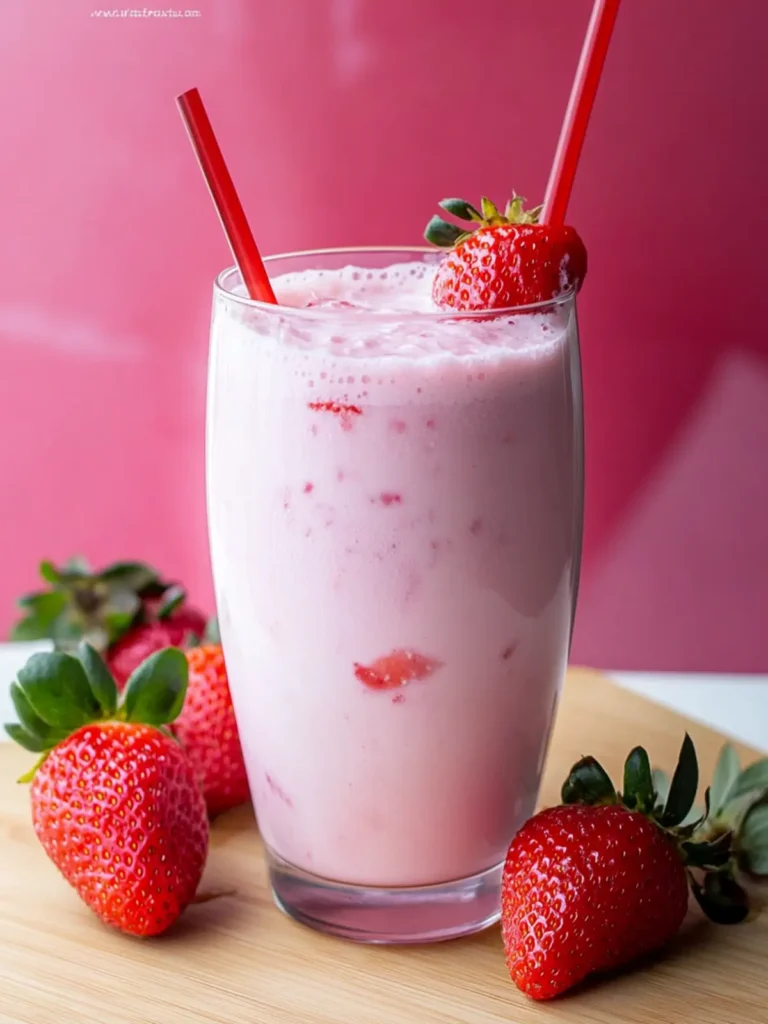 Refreshing Korean Strawberry Milk in Just 5 Minutes 4 Korean Strawberry Milk