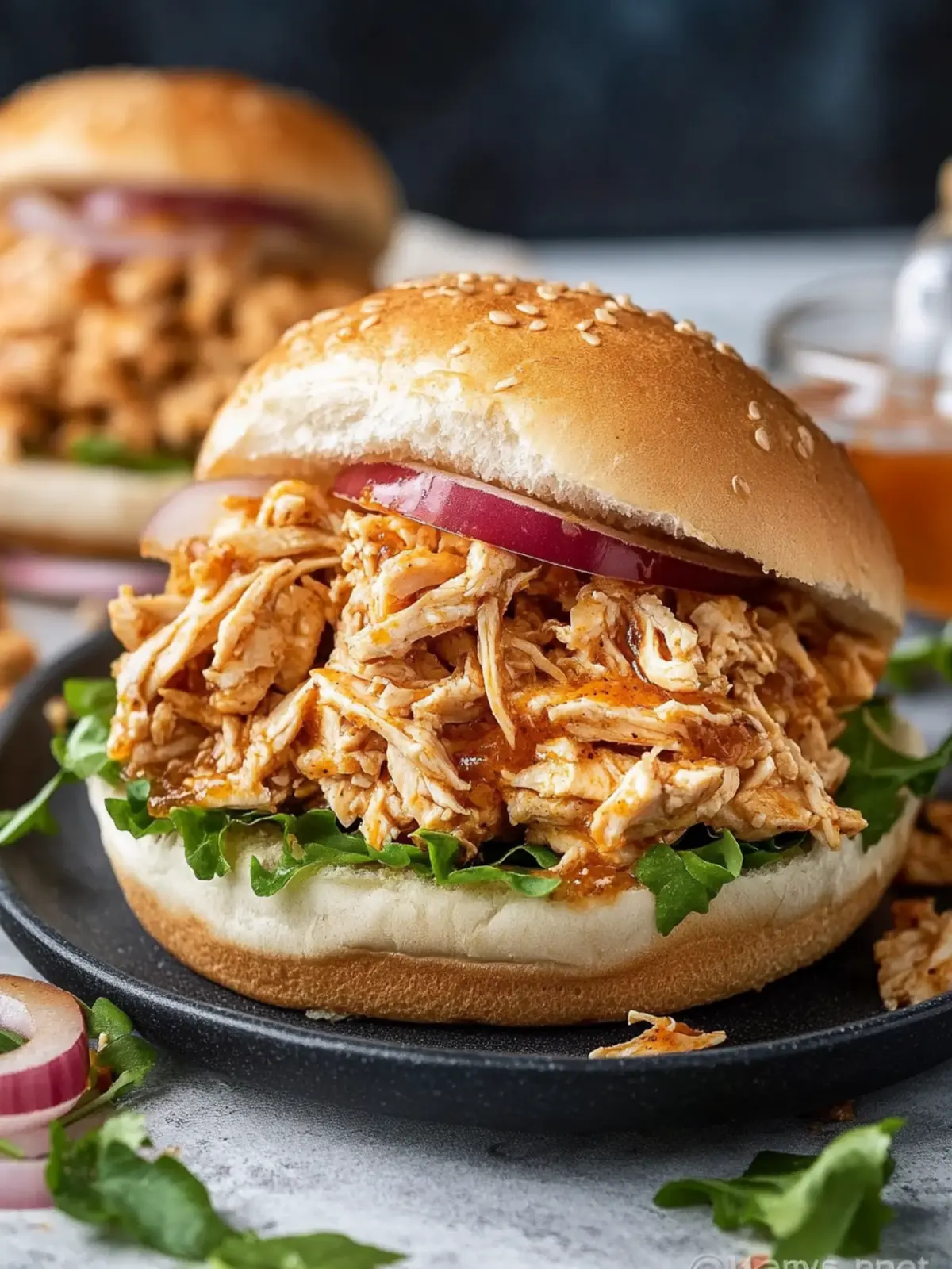 Slow Cooker Honey Mustard Shredded Chicken Sandwich Magic 2 Slow Cooker Honey Mustard Shredded Chicken Sandwich Recipe