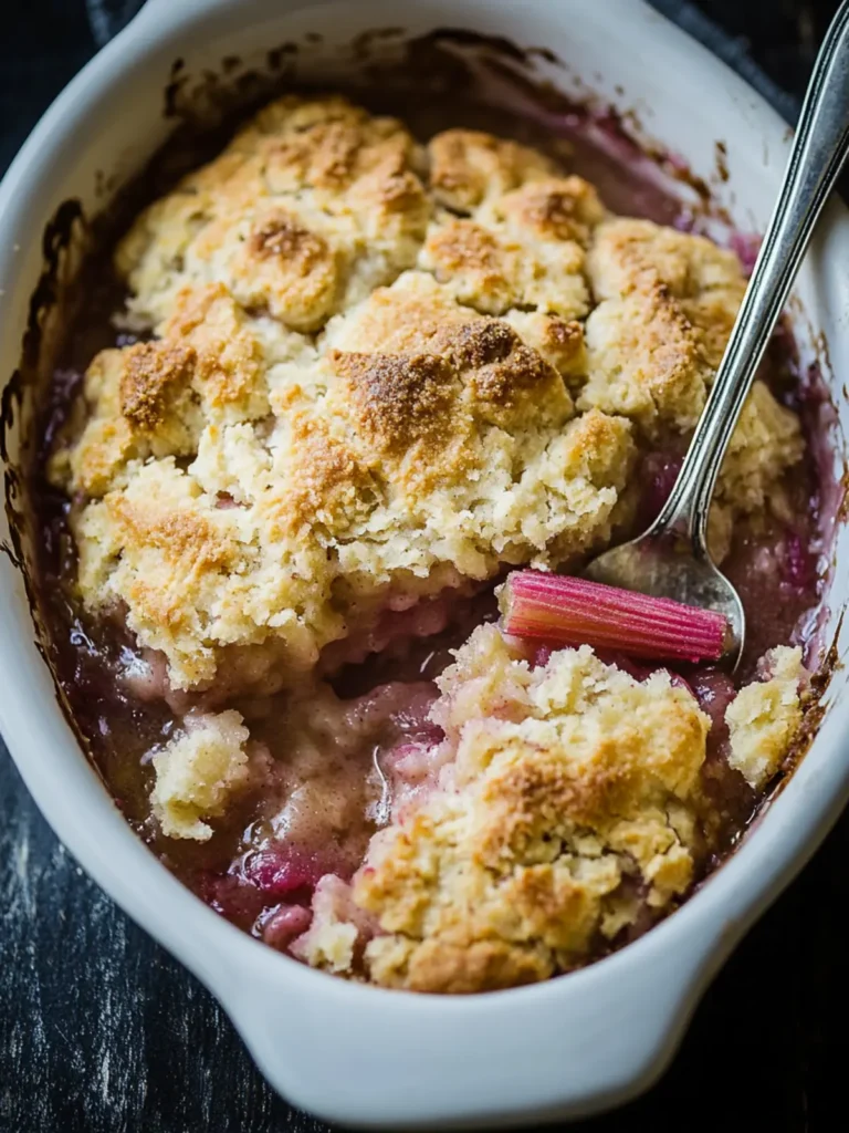 Rhubarb Cobbler