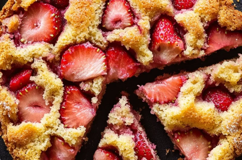 Strawberry-Rhubarb Breakfast Cake