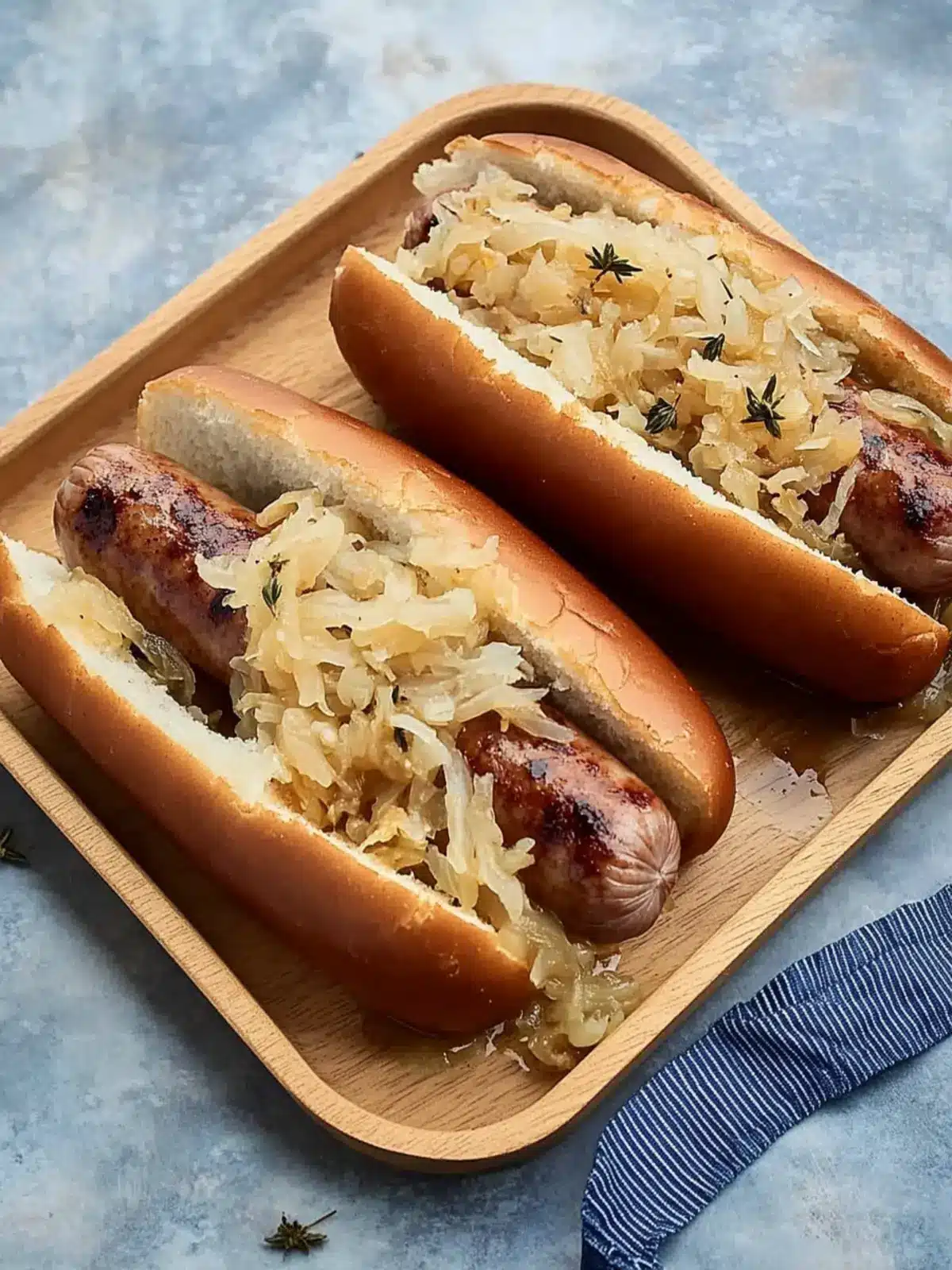 Brats and Sauerkraut