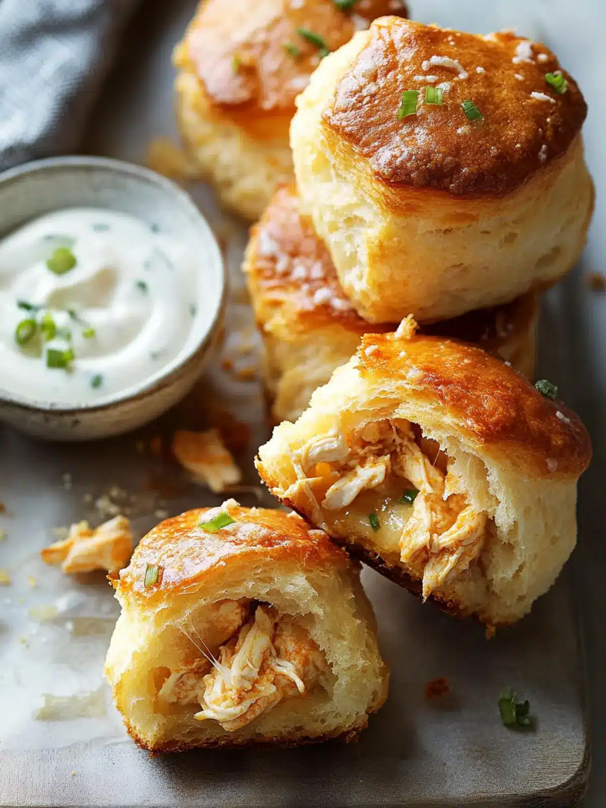 Buffalo Chicken Biscuit Bombs: Your Ultimate Game Day Snack 2 Buffalo Chicken Biscuit Bombs