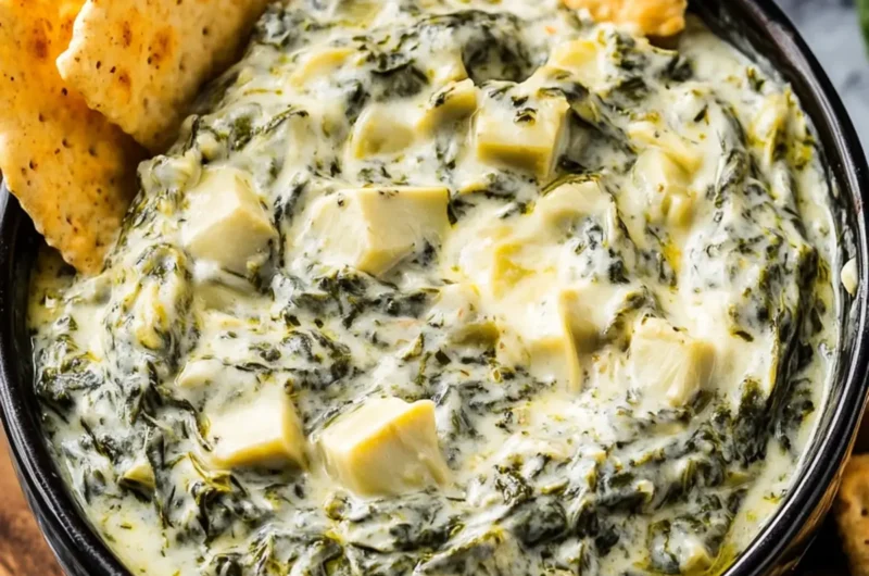 Classic Crock Pot Spinach Artichoke Dip
