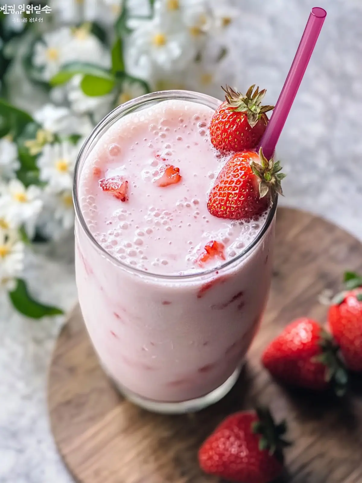 Refreshing Korean Strawberry Milk in Just 5 Minutes 5 Korean Strawberry Milk