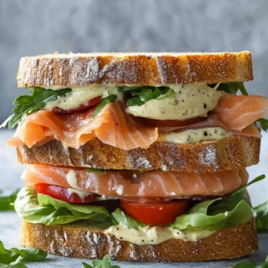 Savory Salmon Sandwich with Zesty Dijon Sauce in 15 Minutes 9 Salmon Sandwich with Dijon Sauce