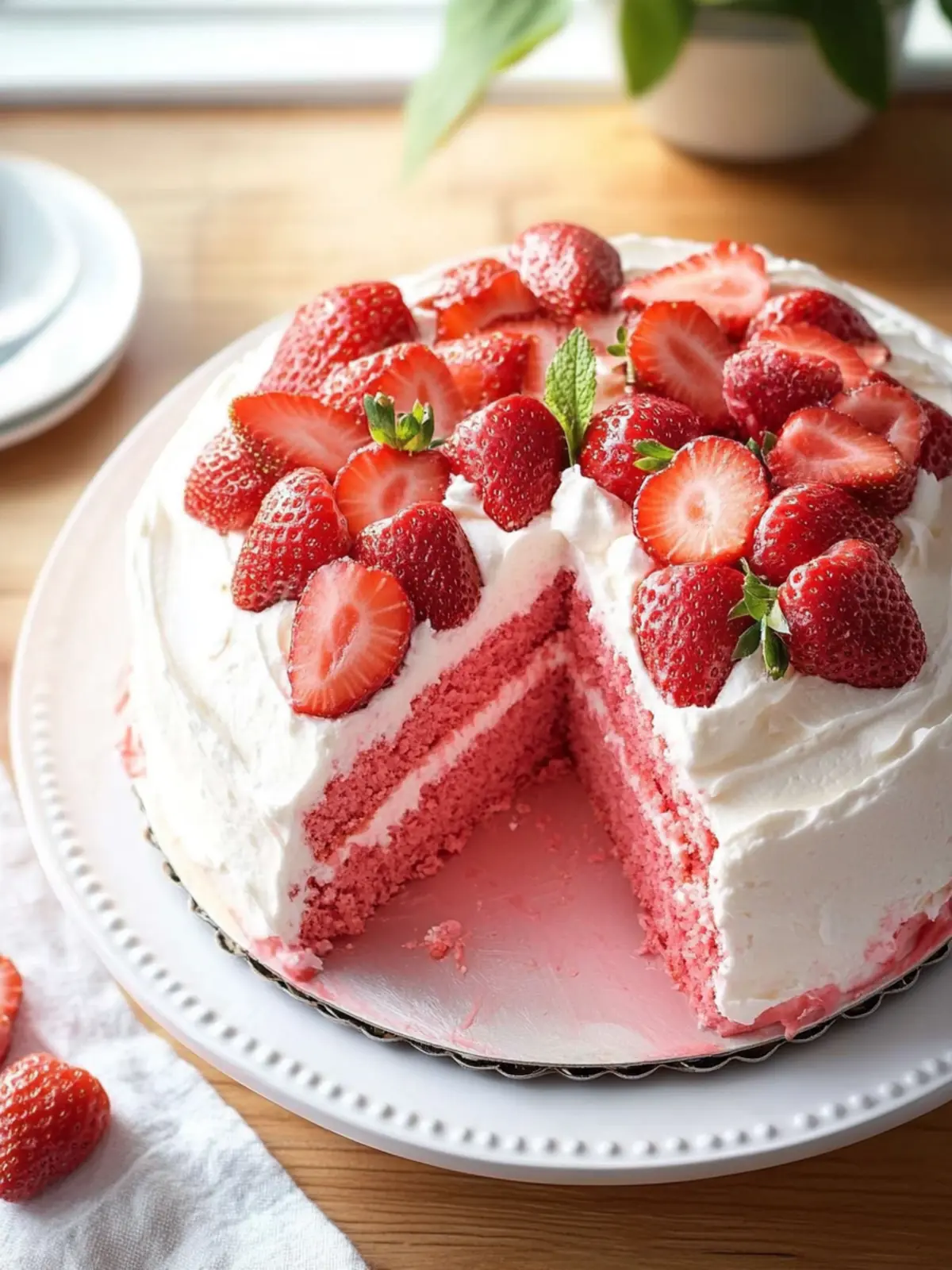 Mamaw Emily’s Strawberry Cake: Fluffy, Moist Delight! 2 Mamaw Emily’s Strawberry Cake