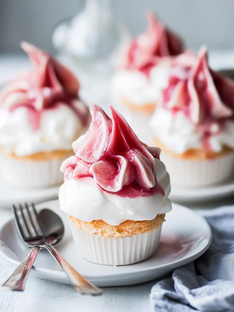 Delicious Rhubarb Meringue Cups for a Spring Treat 2 Rhubarb Meringue Cups