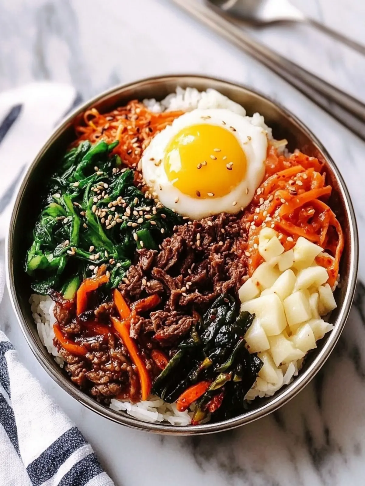 Easy Korean Beef Bibimbap Recipe – Vibrant Flavor in a Bowl 3 Easy Korean Beef Bibimbap Recipe