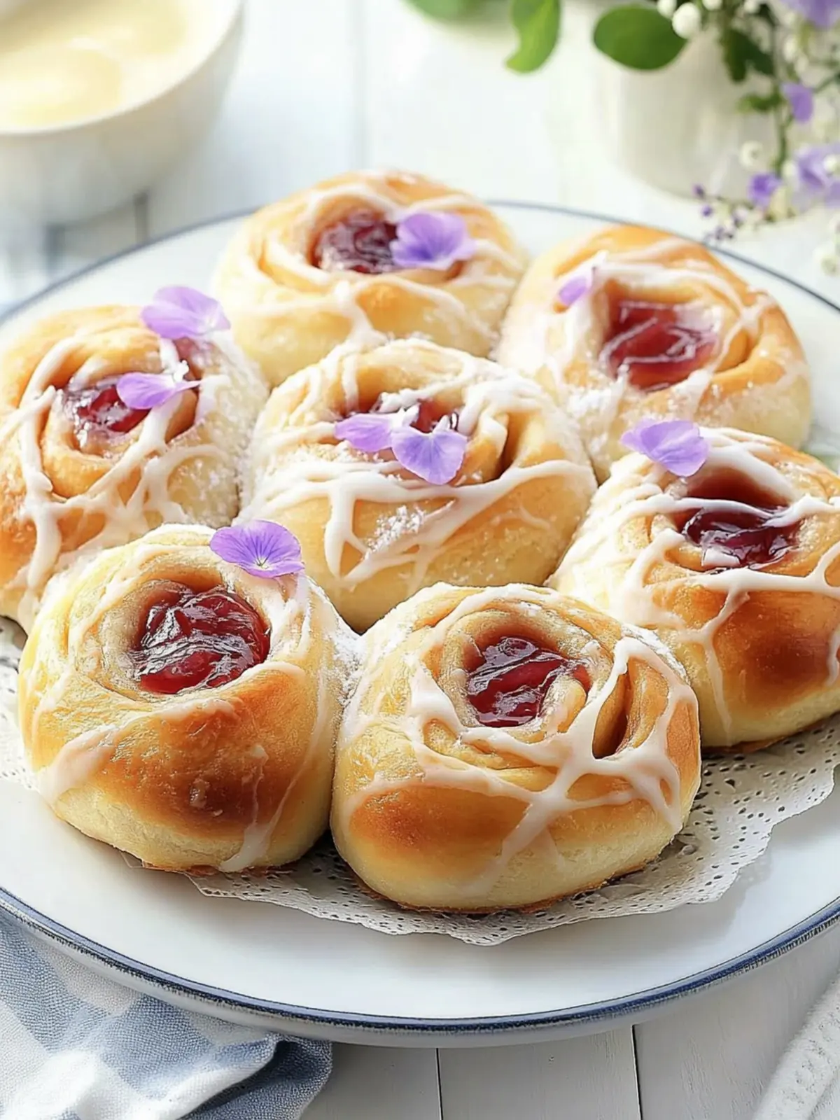 Flower Petal Sweet Rolls