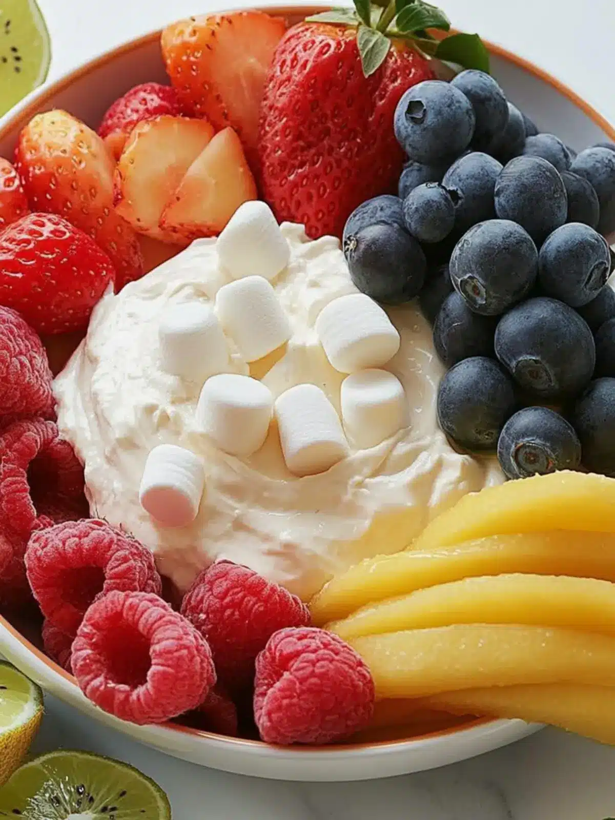 Sweet Marshmallow Fruit Dip: A Delightful Snack in 10 Minutes 2 Marshmallow Fruit Dip