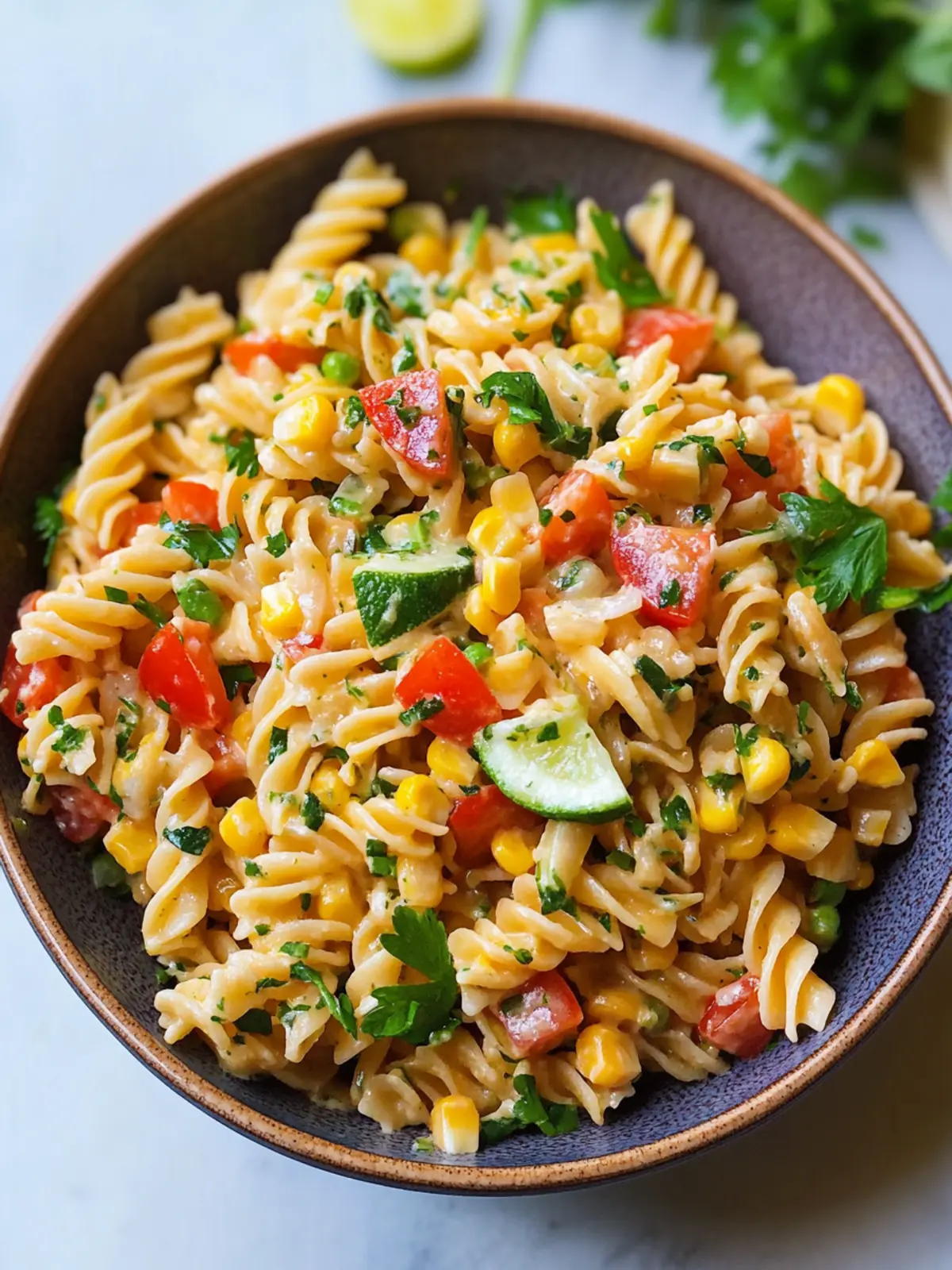 Herbed Summer Corn Pasta Salad