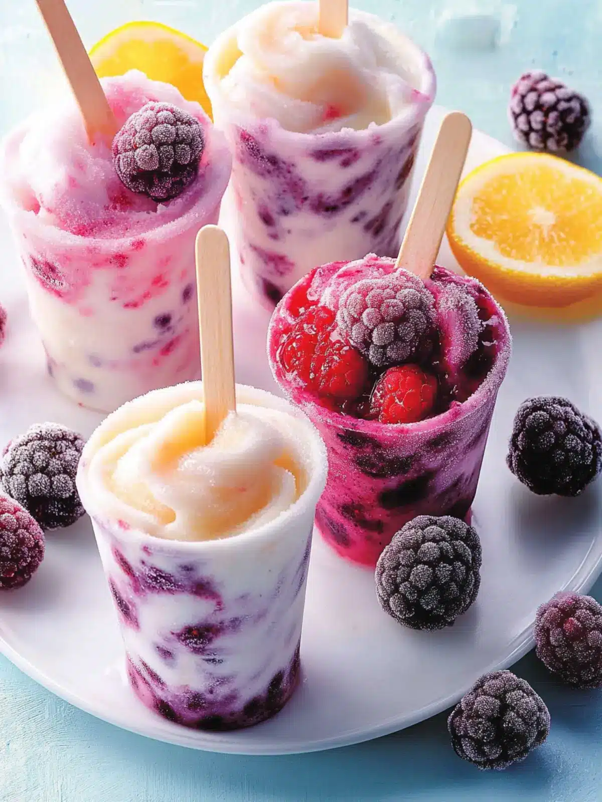 Frozen Berry & Yogurt Swirls for a Guilt-Free Delight 3 Frozen Berry & Yogurt Swirls