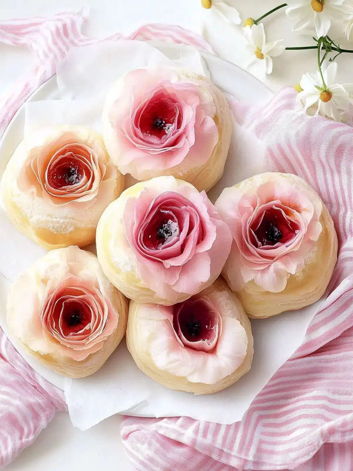 Flower Petal Sweet Rolls