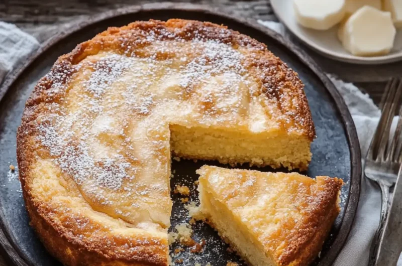 Gooey Butter Cake with Brown Butter