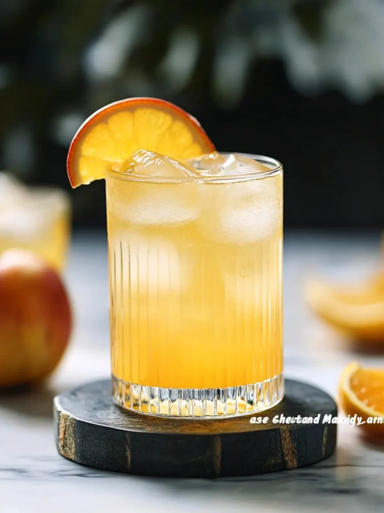 Easy Citrus Apple Mocktail for Fall