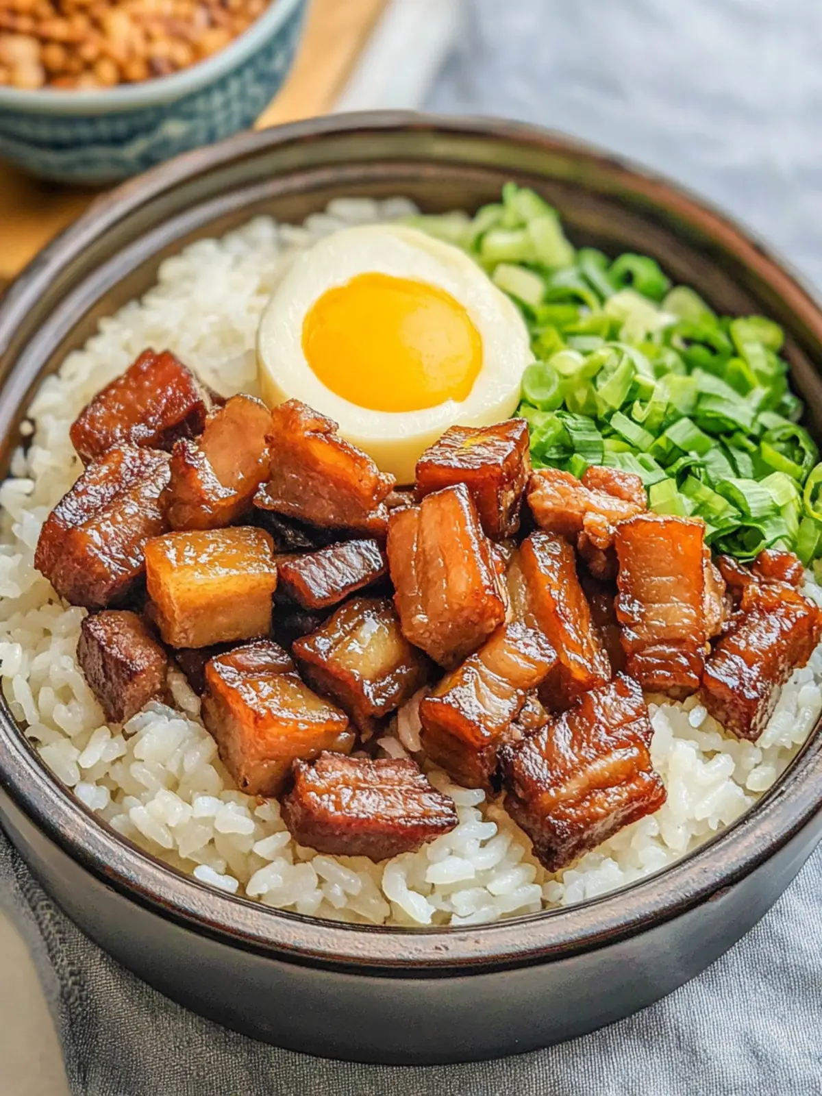 Taiwanese Braised Pork Belly Rice (Lu Rou Fan)- Made EASY!