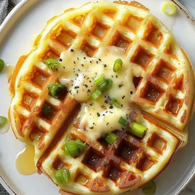 Savory Waffles with Asparagus, Gruyere, and Onion Bliss 9 Savory Waffles with Asparagus, Gruyere and Onion