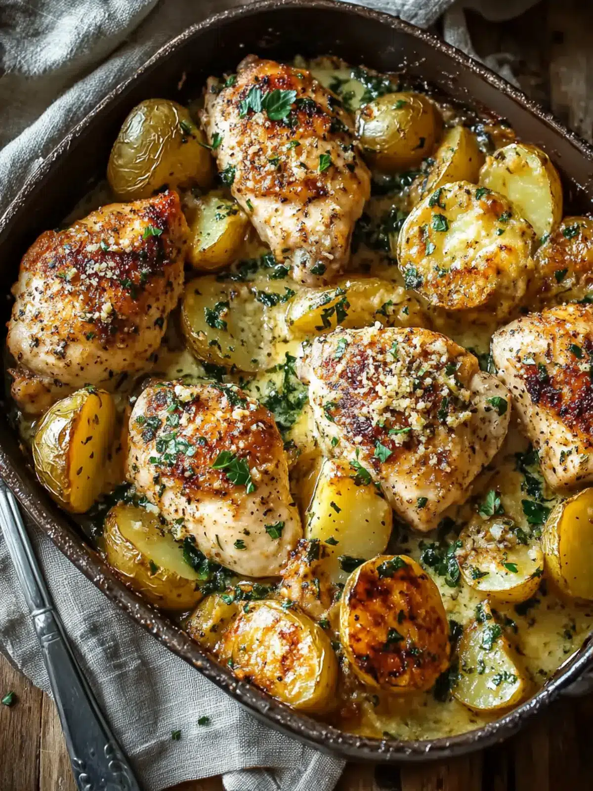 Garlic Parmesan Chicken and Potatoes: The Ultimate Comfort Dish 3 Garlic Parmesan Chicken and Potatoes