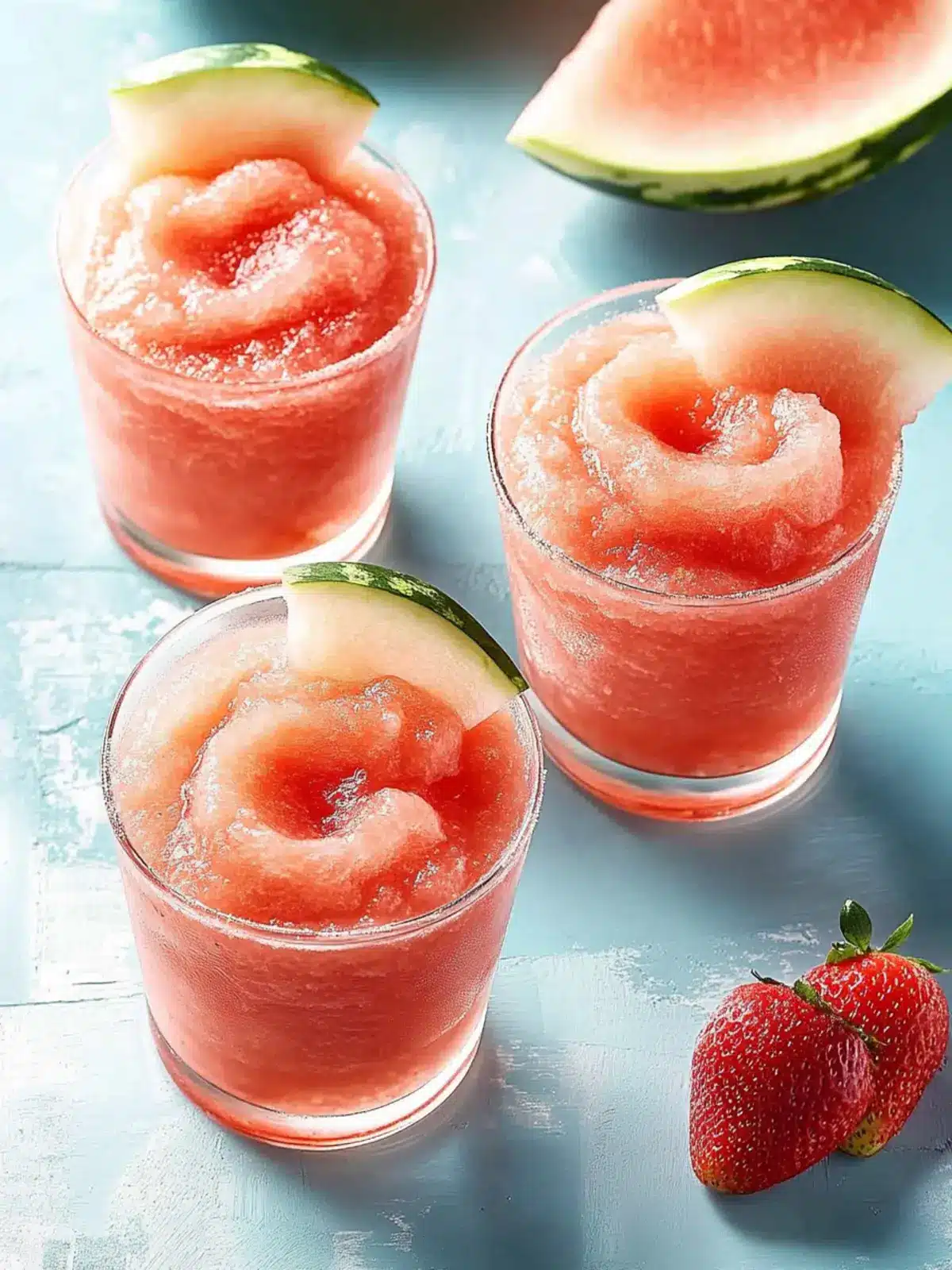 Refreshing Strawberry Watermelon Slush for Hot Summer Days 2 Strawberry Watermelon Slush