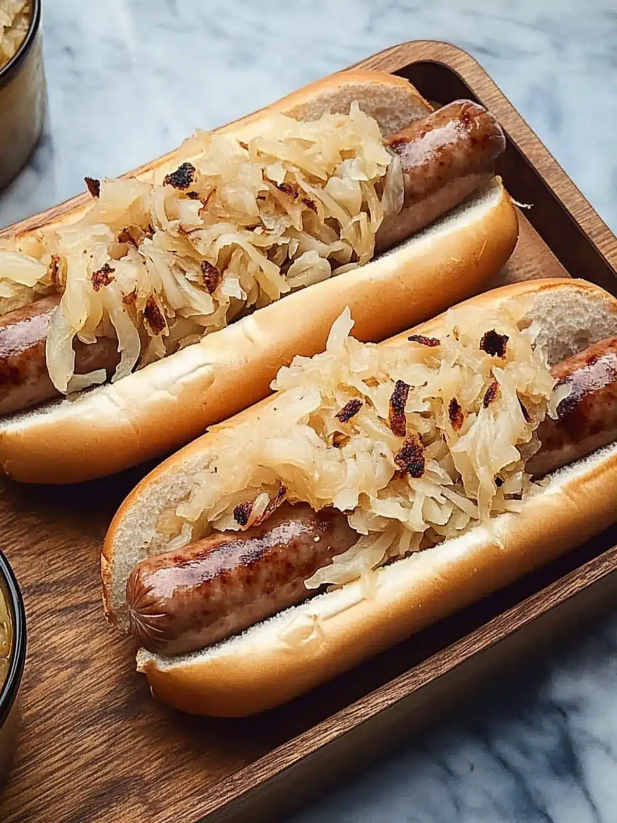 Brats and Sauerkraut