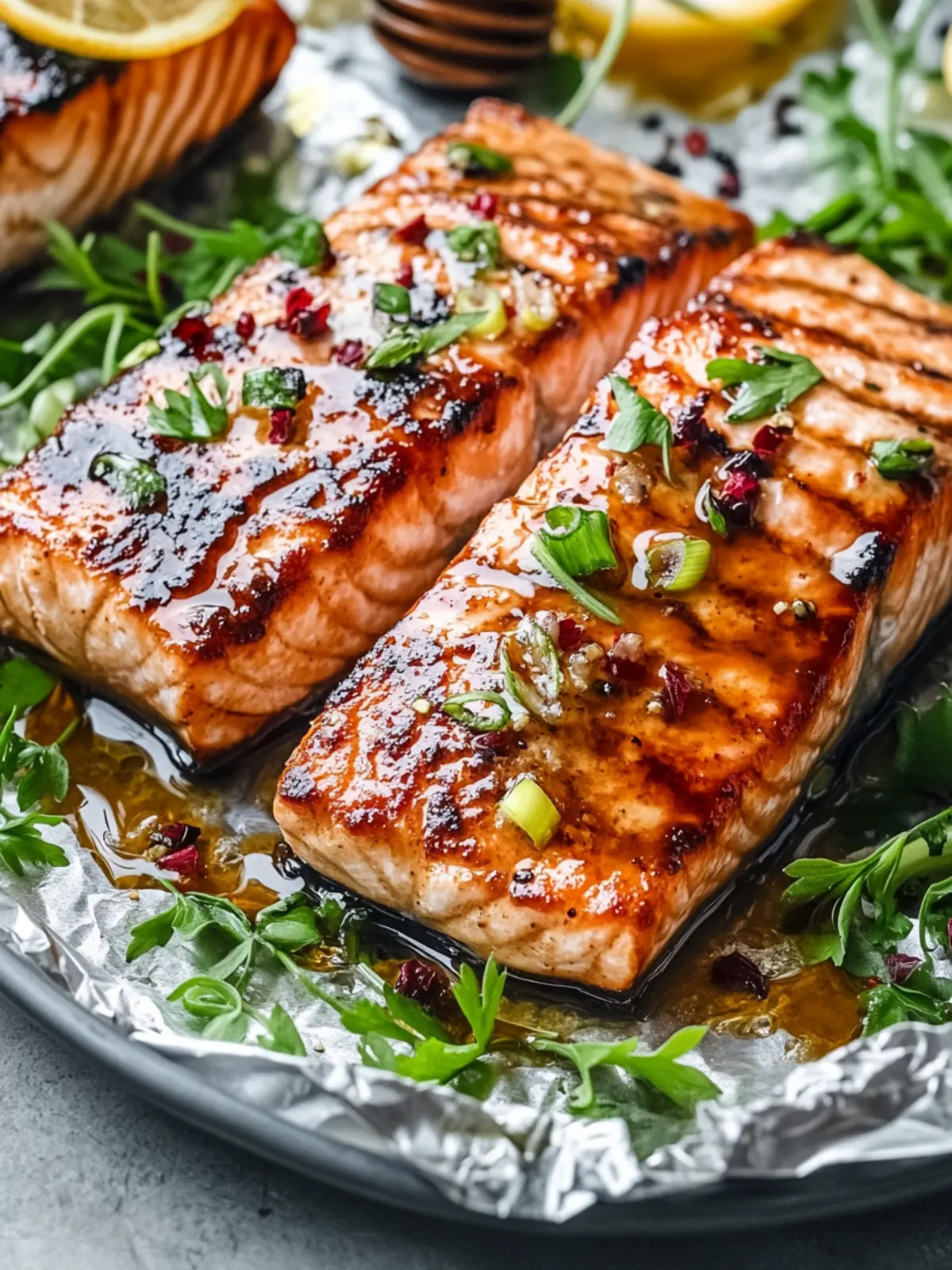 Savory Baked Miso Salmon with Sweet Honey Drizzle Tonight 4 Savory Baked Miso Salmon with Sweet Honey Drizzle