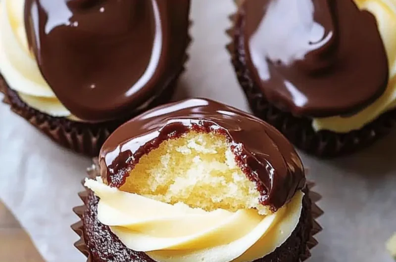 Boston Cream Cupcakes