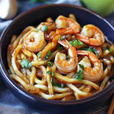 20-Minute Yaki Udon with Shrimp for Quick Comfort Food 9 Yaki Udon with Shrimp (Japanese Stir Fried Noodles)