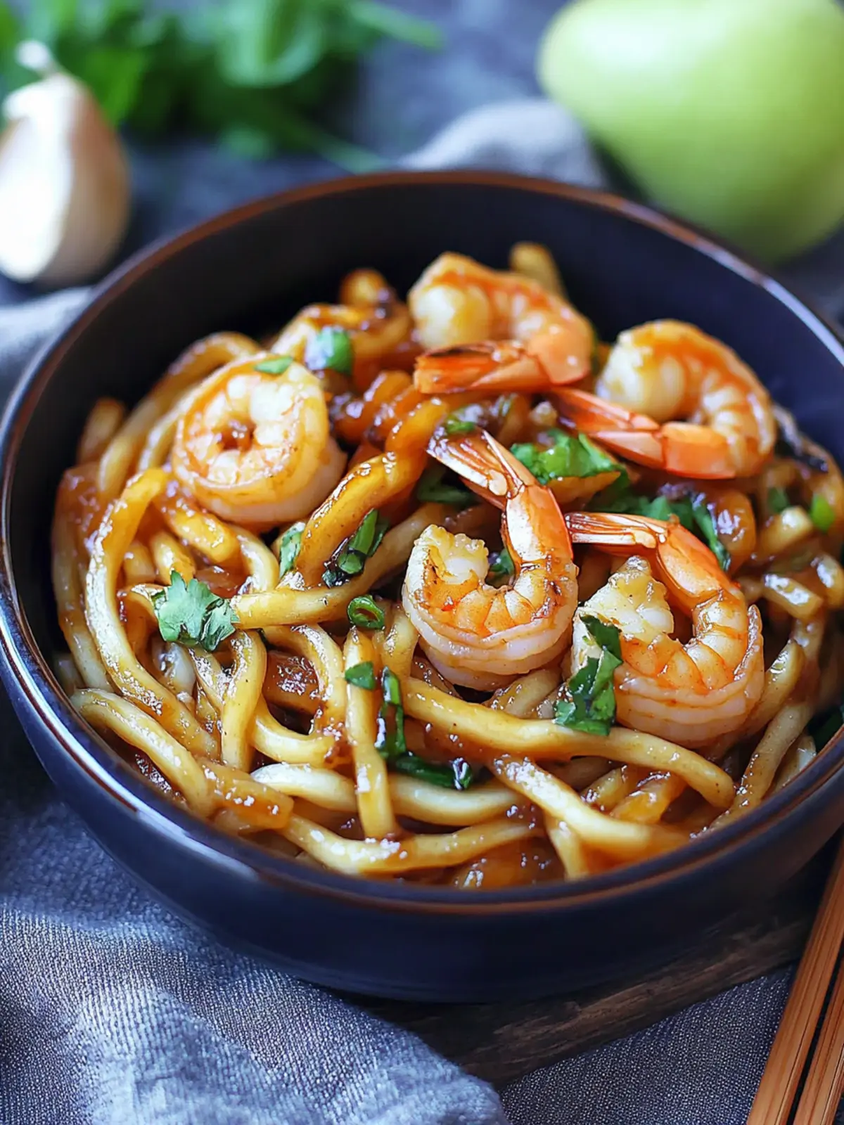 20-Minute Yaki Udon with Shrimp for Quick Comfort Food 5 Yaki Udon with Shrimp (Japanese Stir Fried Noodles)