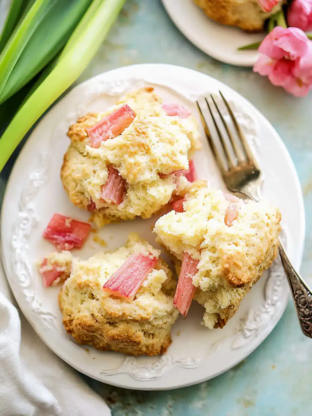 Delicious Easy Rhubarb Scones: Perfect for Cozy Mornings 4 Easy Rhubarb Scones