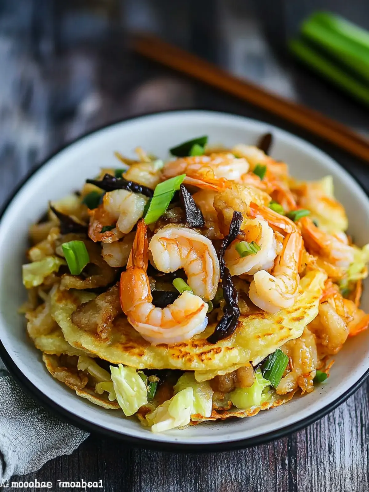 Delicious Moo Shu Shrimp Pancakes Recipe for Healthy Nights 3 Moo Shu Shrimp Pancakes Recipe