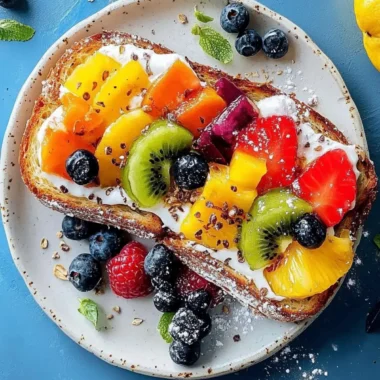 Rainbow Fruit Toast