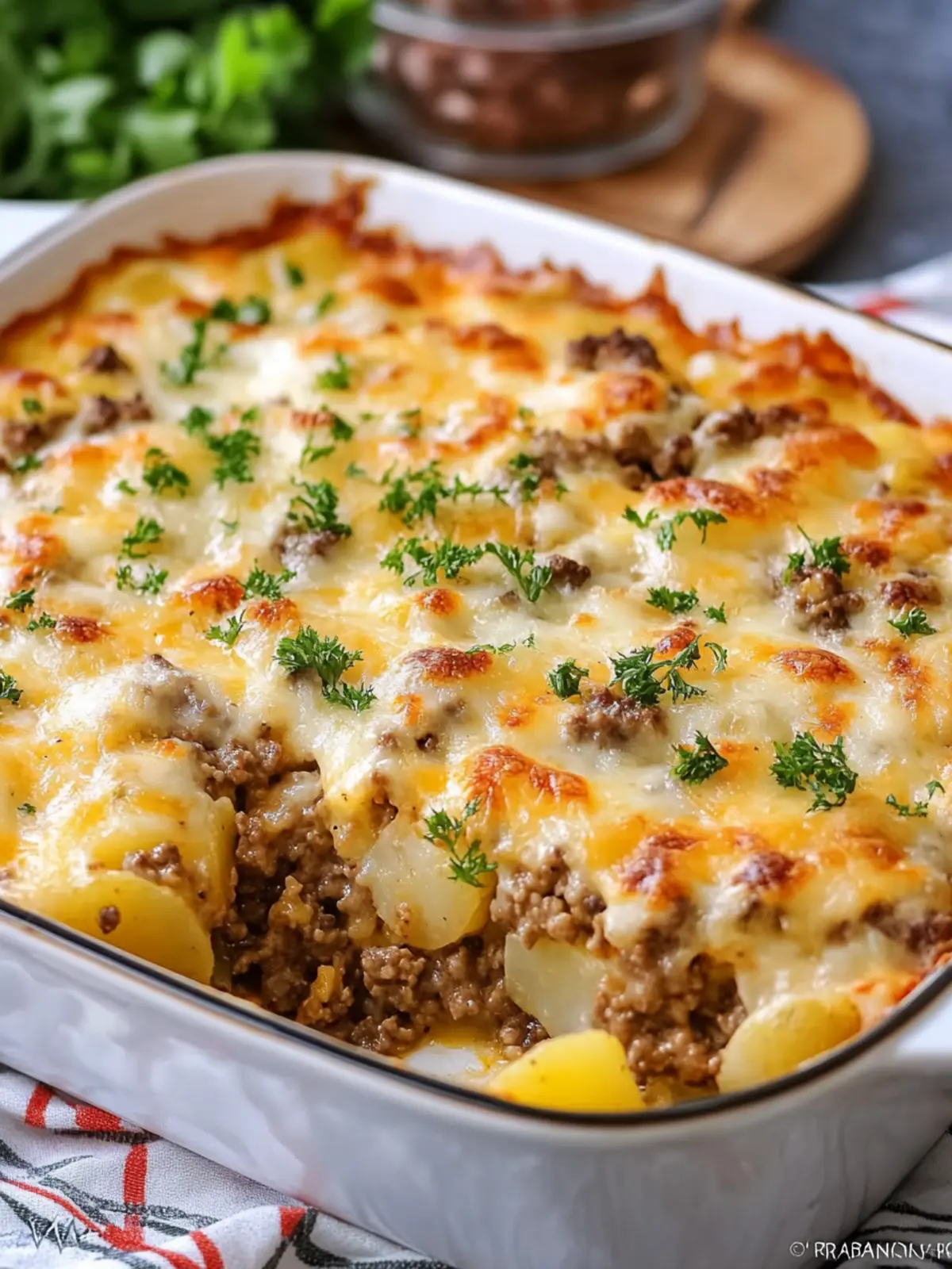 Cheesy Hamburger Potato Casserole: Comfort Food Bliss! 5 Cheesy Hamburger Potato Casserole